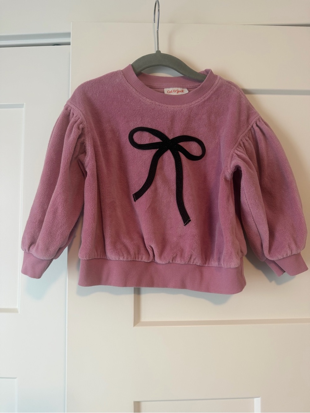 Cat & Jack Pink Lavender Bow Sweatshirt for Kids